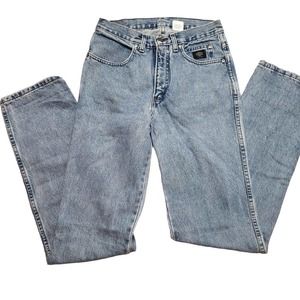 HARLEY Davidson Jeans 30/36 light wash high waisted vintage straight leg